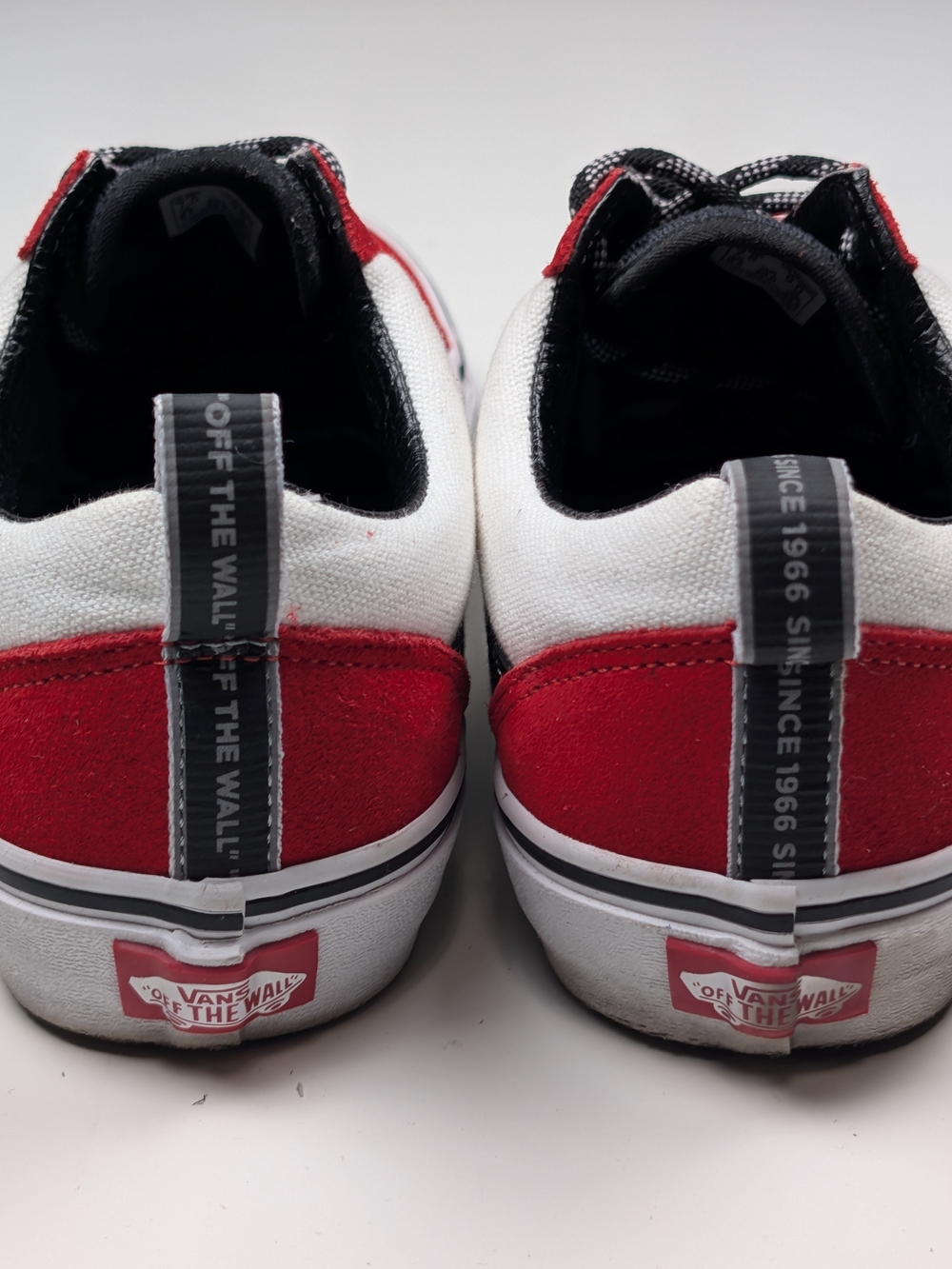 Vans Old Skool 1966 Since Off The Wall Red/White Sneakers Mens 7.5 Womens 9 - Picture 3 of 8